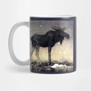 Leap the Elk and Little Princess Cottongrass - John Bauer Mug